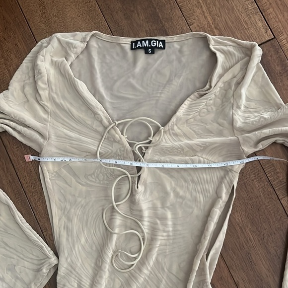 I.AM.GIA Nude Amina Mini Dress Size Small - Picture 10 of 10